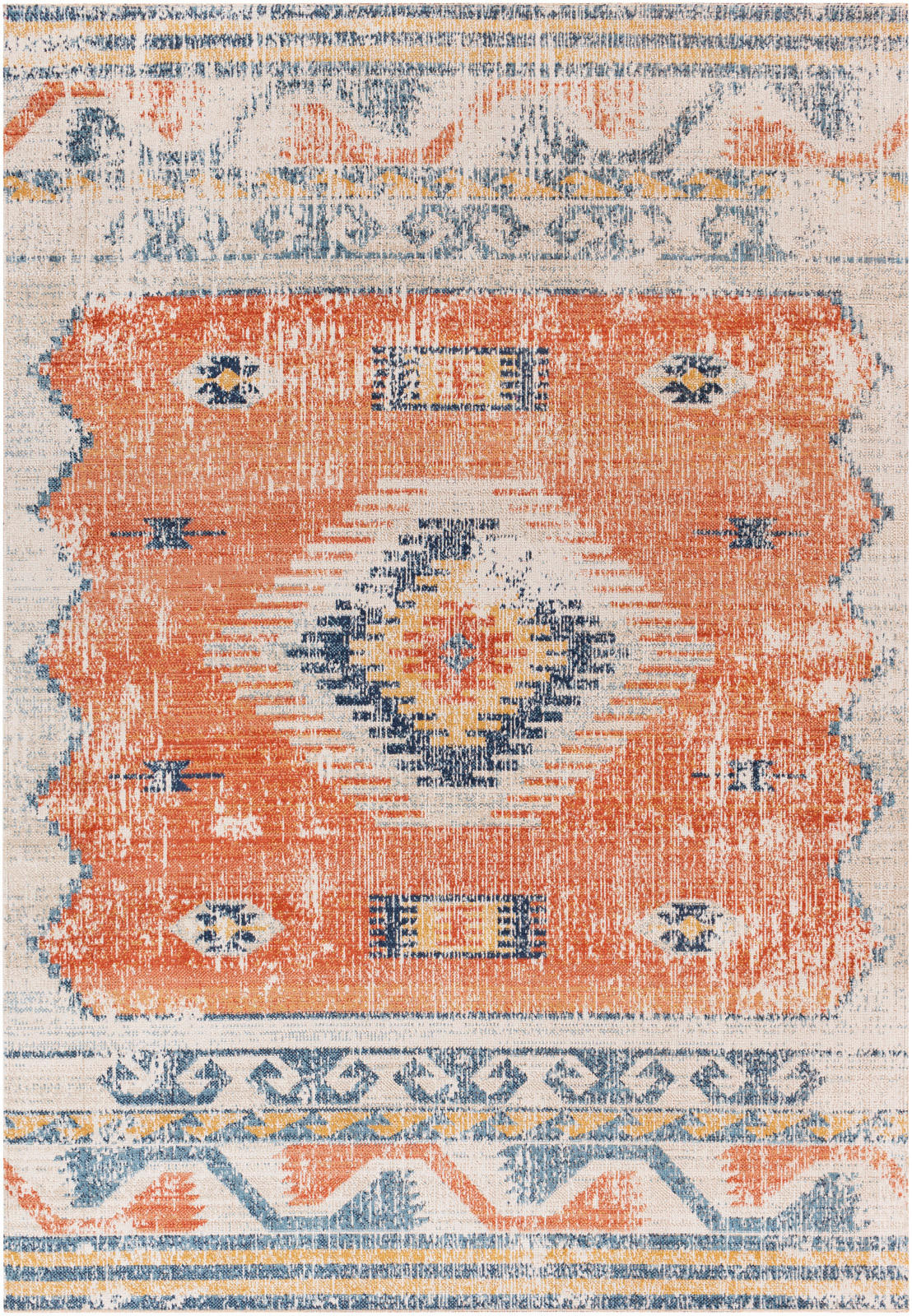 VINTAGE-TEPPICH 120x170 cm Orange - Orange, Kunststoff/Textil (120/170cm) - LIVABLISS