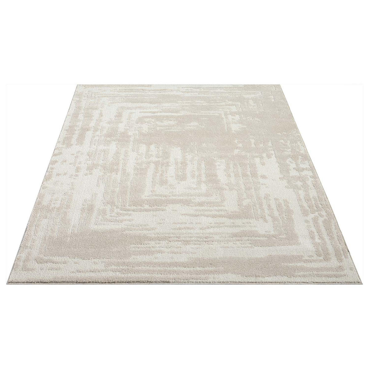 KURZFLOR-TEPPICH Flair 171 Beige 120x170 cm - Beige, Textil (120/170cm) - carpet city