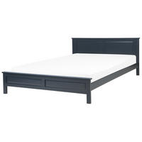 HOLZBETT 180/200cm Dunkelblau Olivet - Dunkelblau, Holz (180/200cm) - Beliani