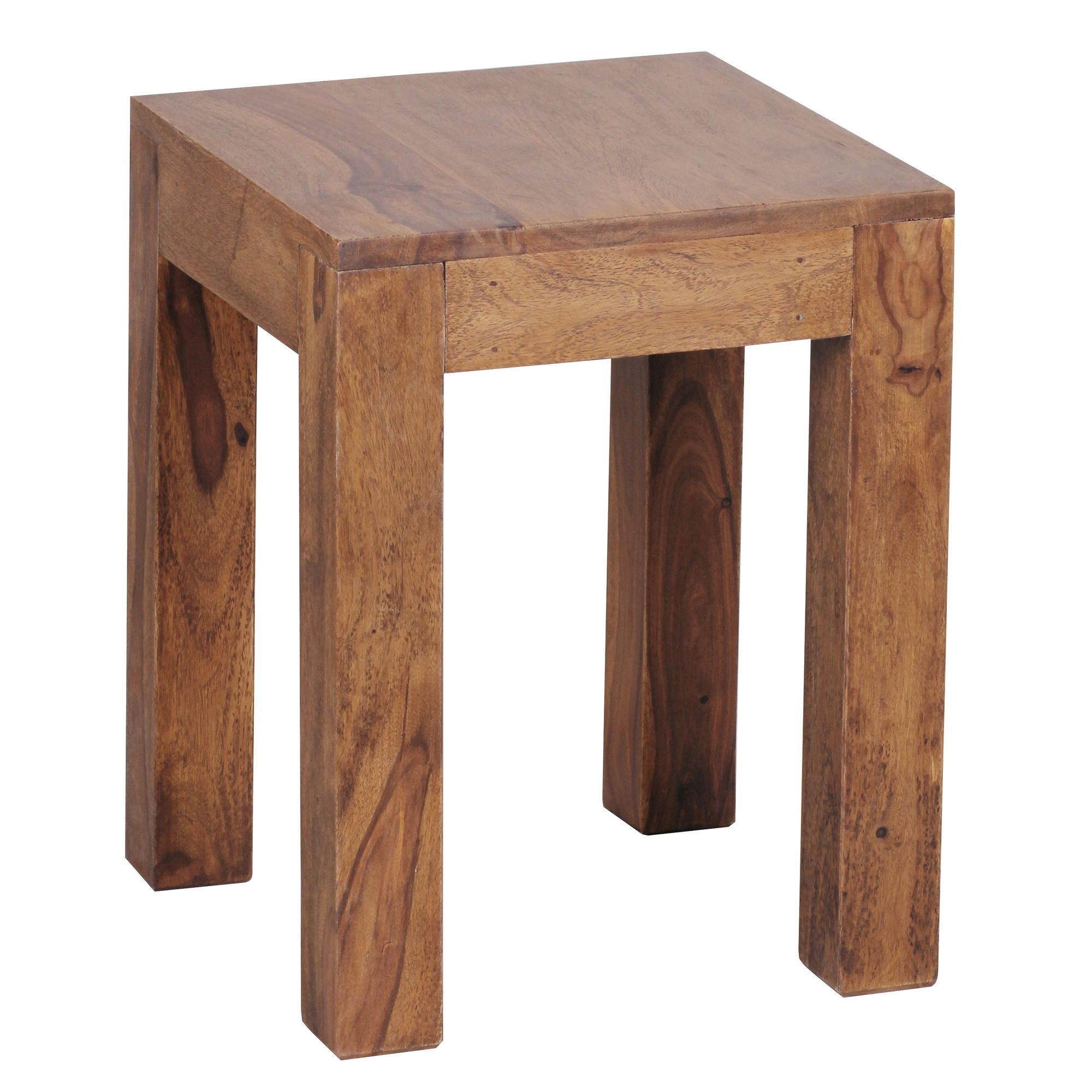 BEISTELLTISCH eckig DENISE Sheesham - Sheeshamfarben, Holz (35/35/45cm) - tinkaro