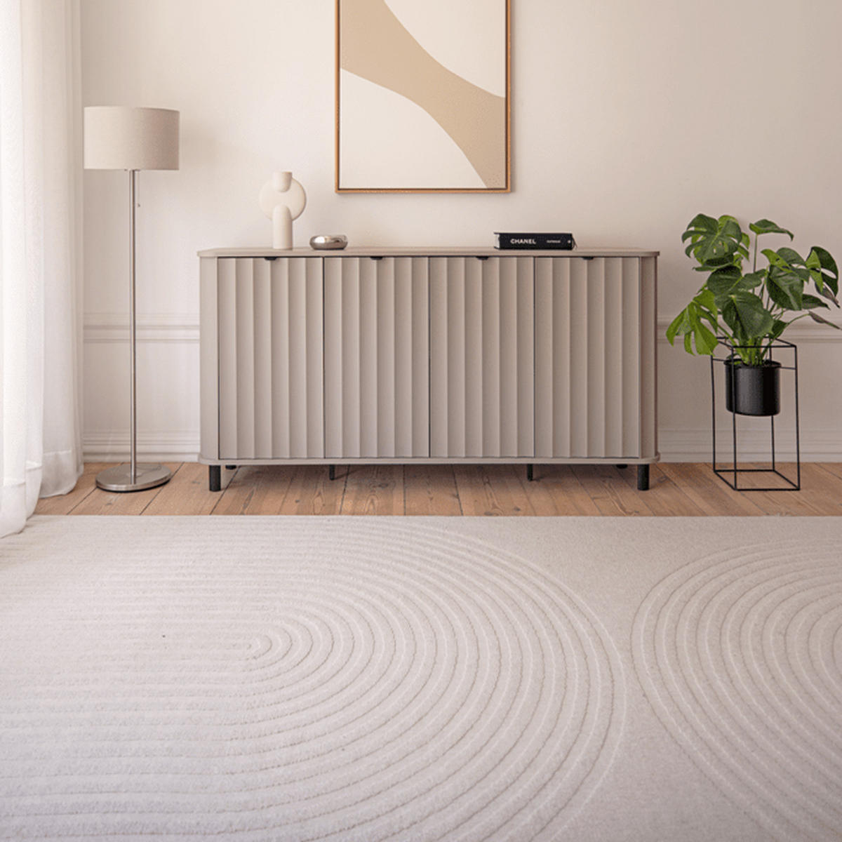 KOMMODE Novado NO-2 176,5 x 91 x 40,5 cm Greige - Greige, Holzwerkstoff/Metall (176.5/91/40.5cm) - Koseto