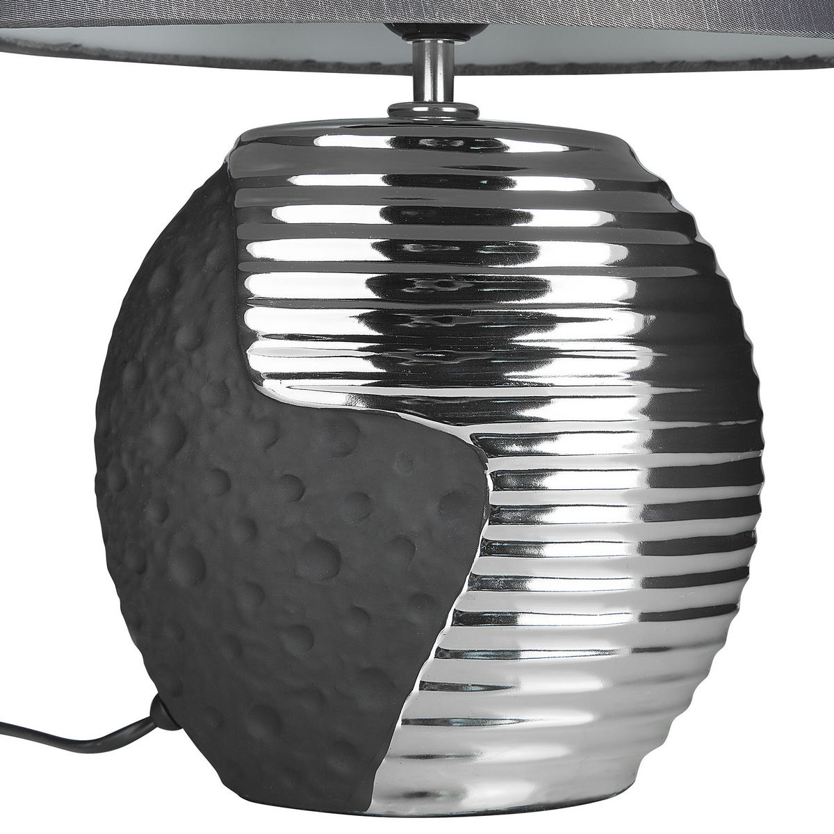 TISCHLAMPE Esla 30/30/41 cm - Schwarz, Keramik (30/30/41cm) - Beliani