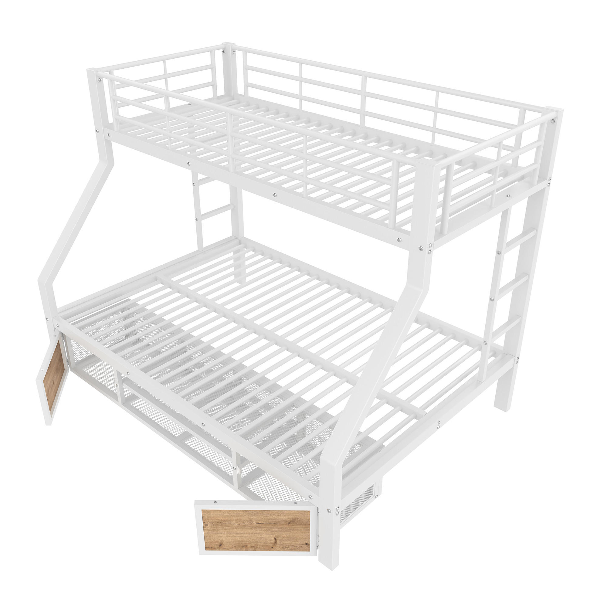 ETAGENBETT 90/140x200 Weiß - Weiß, Metall (90/200cm) - ComfortXL