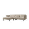 ECKSOFA Agada In Poso - Creme, Holzwerkstoff/Textil (281/174cm) - Fun Möbel
