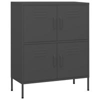 LAGERSCHRANK Anthrazit 80/35/101,5 Cm Stahl - Anthrazit, Metall (35/101.5/80cm) - vidaXL