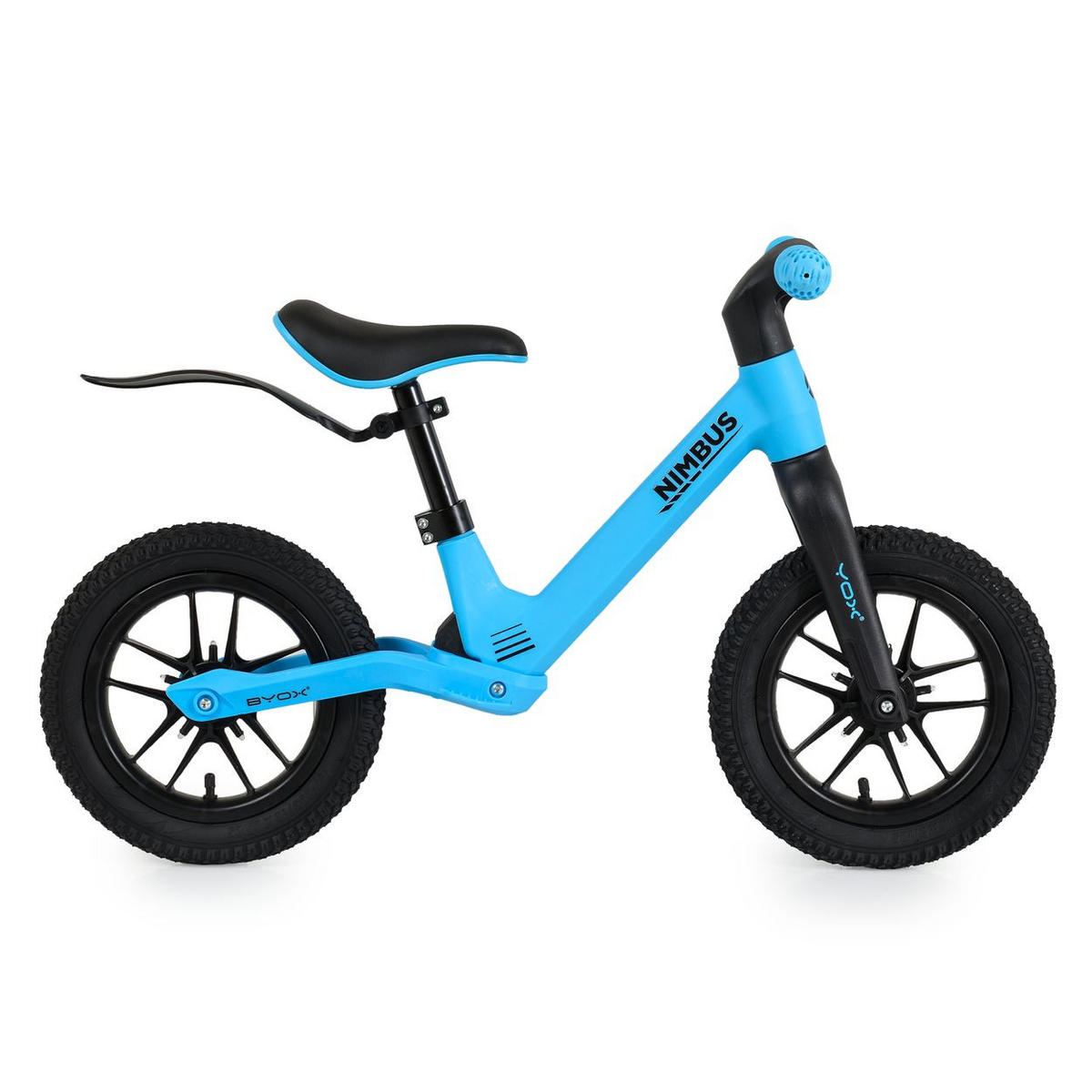 LAUFRAD Nimbus 12 Zoll blau Luftreifen Sitz verstellbar Leuchträder Schutzblech - Blau, Metall (86/35/54cm)