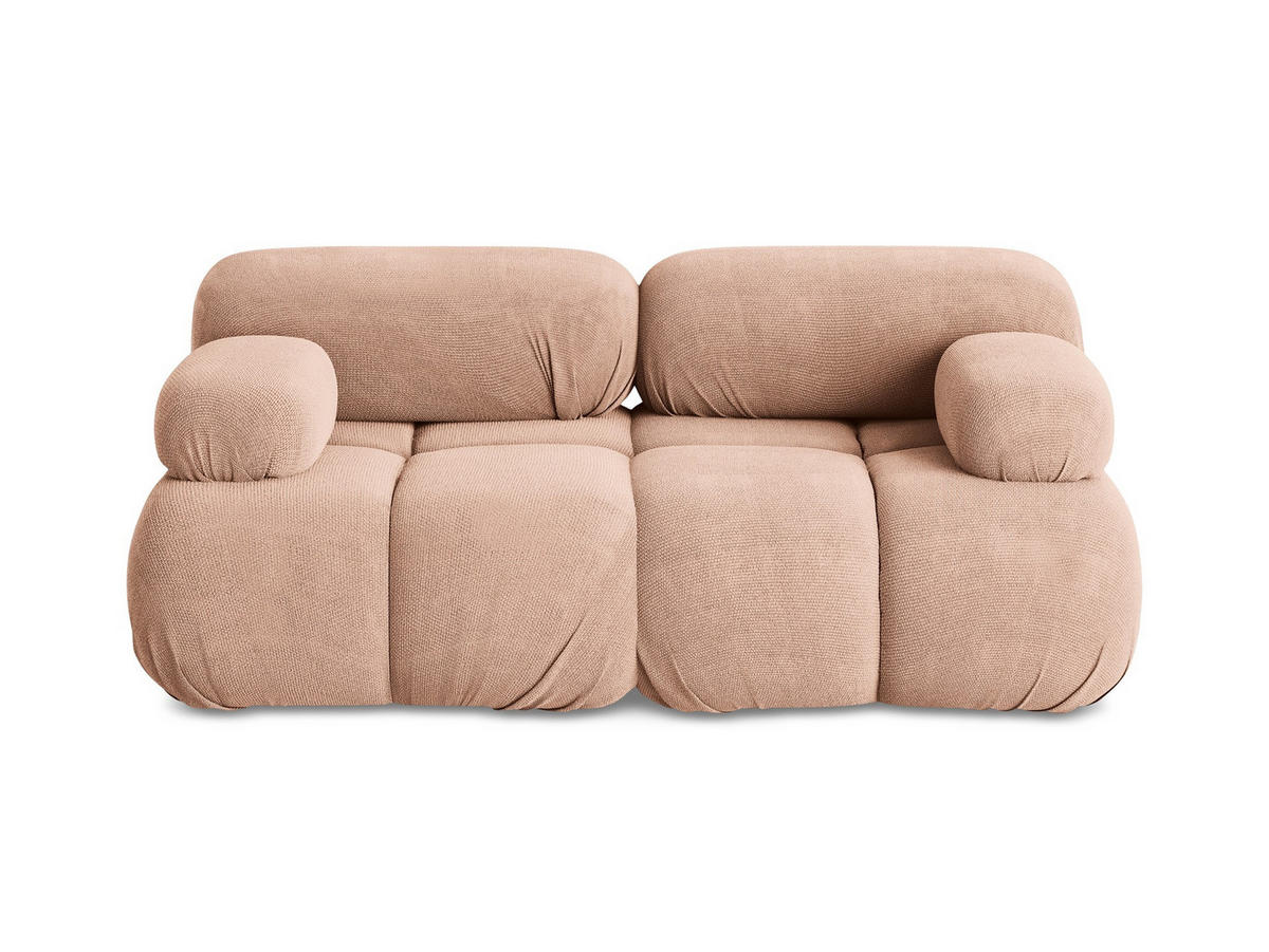 2-SITZER-SOFA Chenille Stoff Pink - Pink/Koralle, Kunststoff/Textil (190/70/96cm) - Makamii