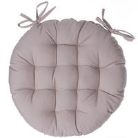 STUHLKISSEN rund beige - Beige, Naturmaterialien (38cm) - Atmosphera Createur d´interieur