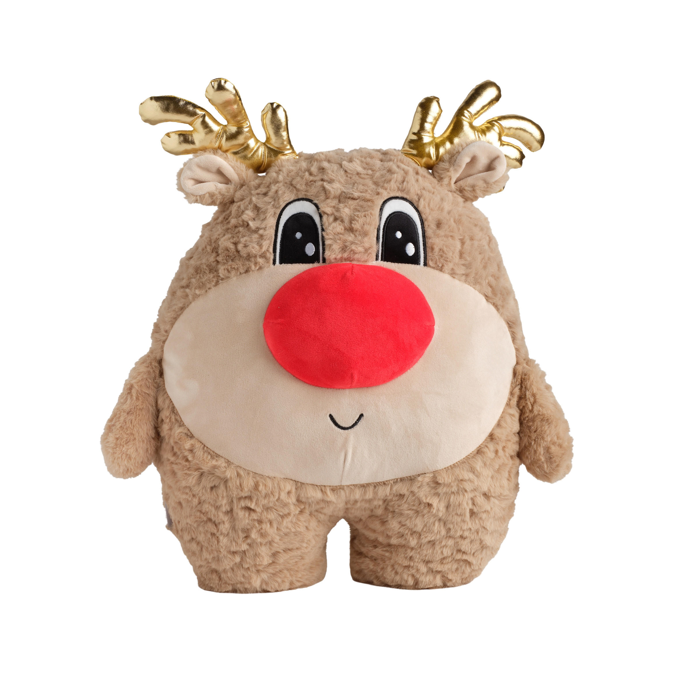 KUSCHELTIER Weihnachten Rinek, 40x33x19cm - Beige, Textil (19/40/36.5cm) - home&you