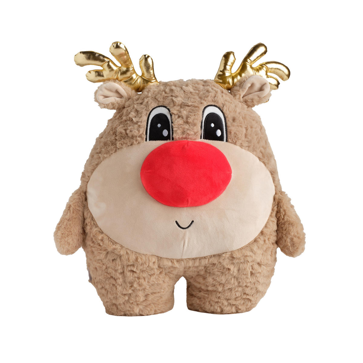 KUSCHELTIER Weihnachten Rinek, 40x33x19cm - Beige, Textil (19/40/36.5cm) - home&you