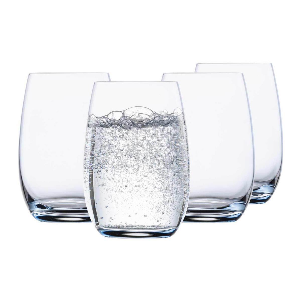 BECHER Light blau 340 ml 4er Set - Blau, Glas (0.34L) - Eisch