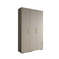 DREHTÜRENSCHRANK 236.7/150/47 3-türig - Kaschmir/Goldfarben, Holz/Metall (150/236.7/47cm) - Abiks Möbel