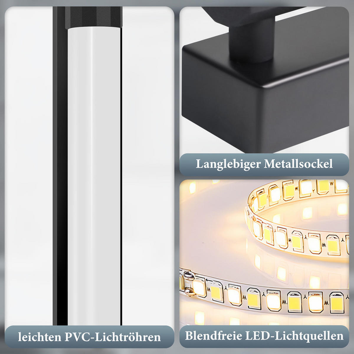 SPIEGELLEUCHTE BRUNHILDE Ⅲ 50/4/8 CM - Schwarz, Glas (50/4/8cm) - Nettlife