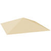 PAVILLON-ERSATZDACH aus Oxfordstoff Beige - Beige, Textil (298/1/298cm) - Outsunny