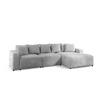 ECKSOFA Megan In Poso - Hellgrau, Holzwerkstoff/Textil (331/165cm) - Fun Möbel