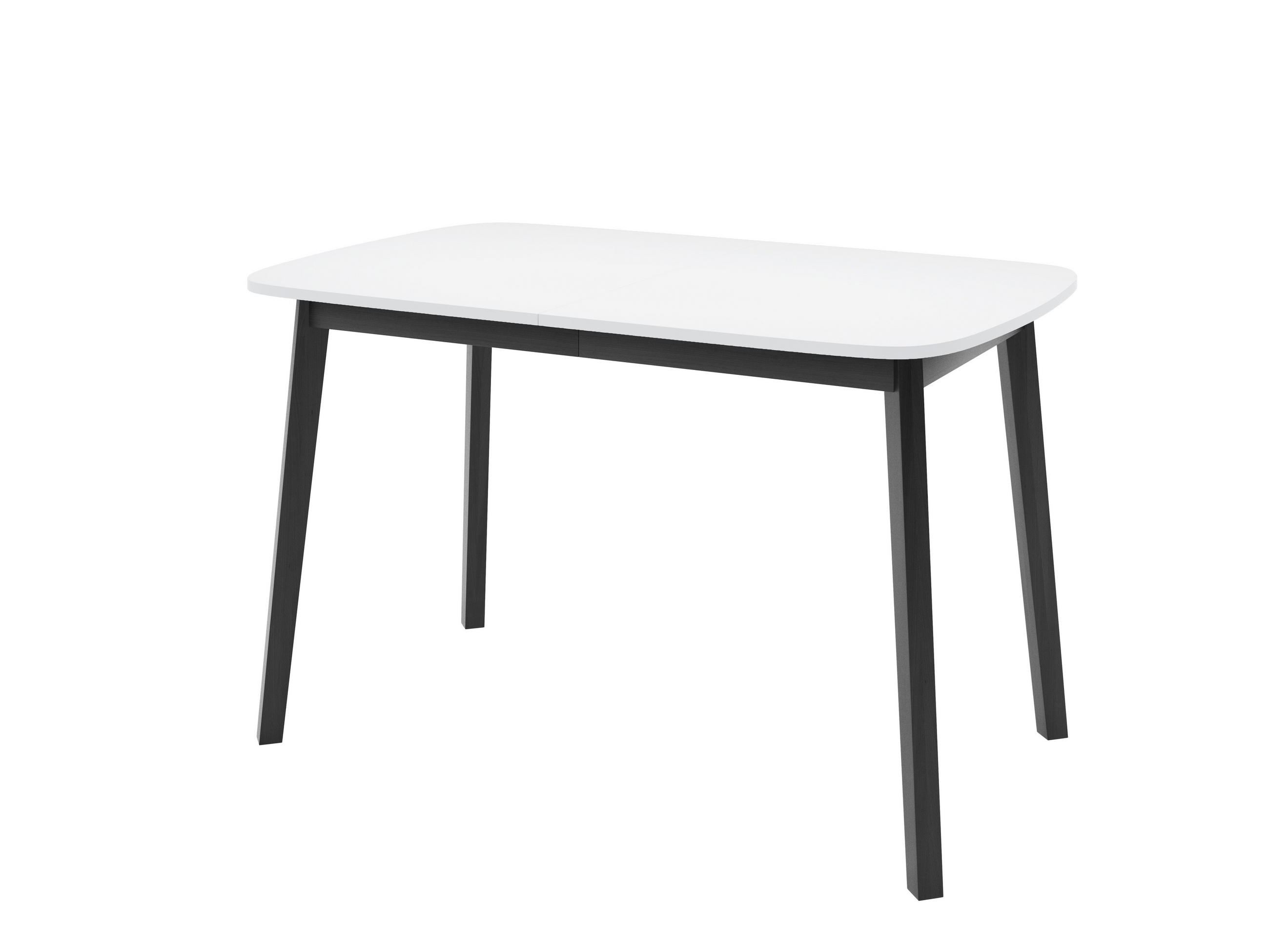 ESSTISCH NICO S Ausziehbar 130 - 170 / 80 x 77 cm - Schwarz/Weiß, Holz (130/80/77cm) - MASSENO