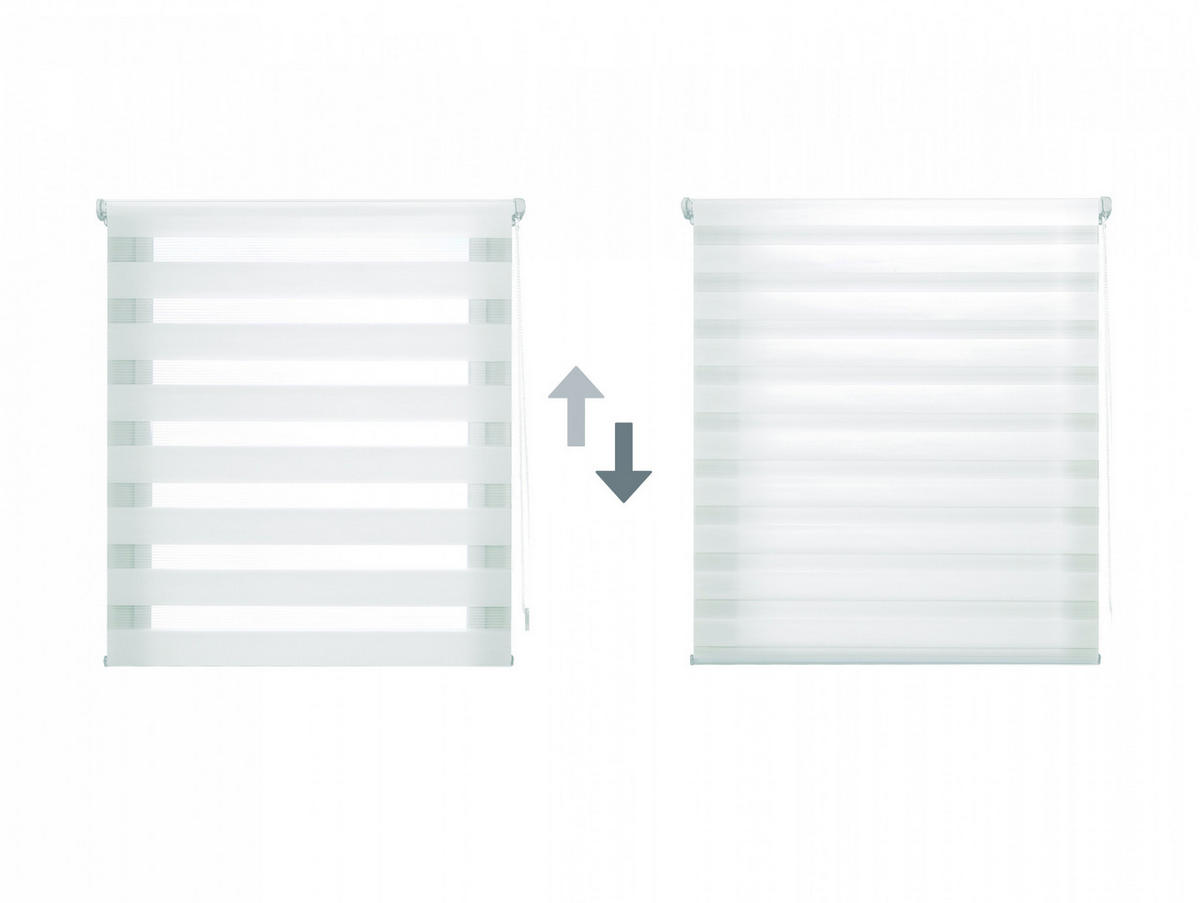 ROLLO Polyester Transluzent Cream 42x180 - Creme, Textil (42/180/1cm) - Purline