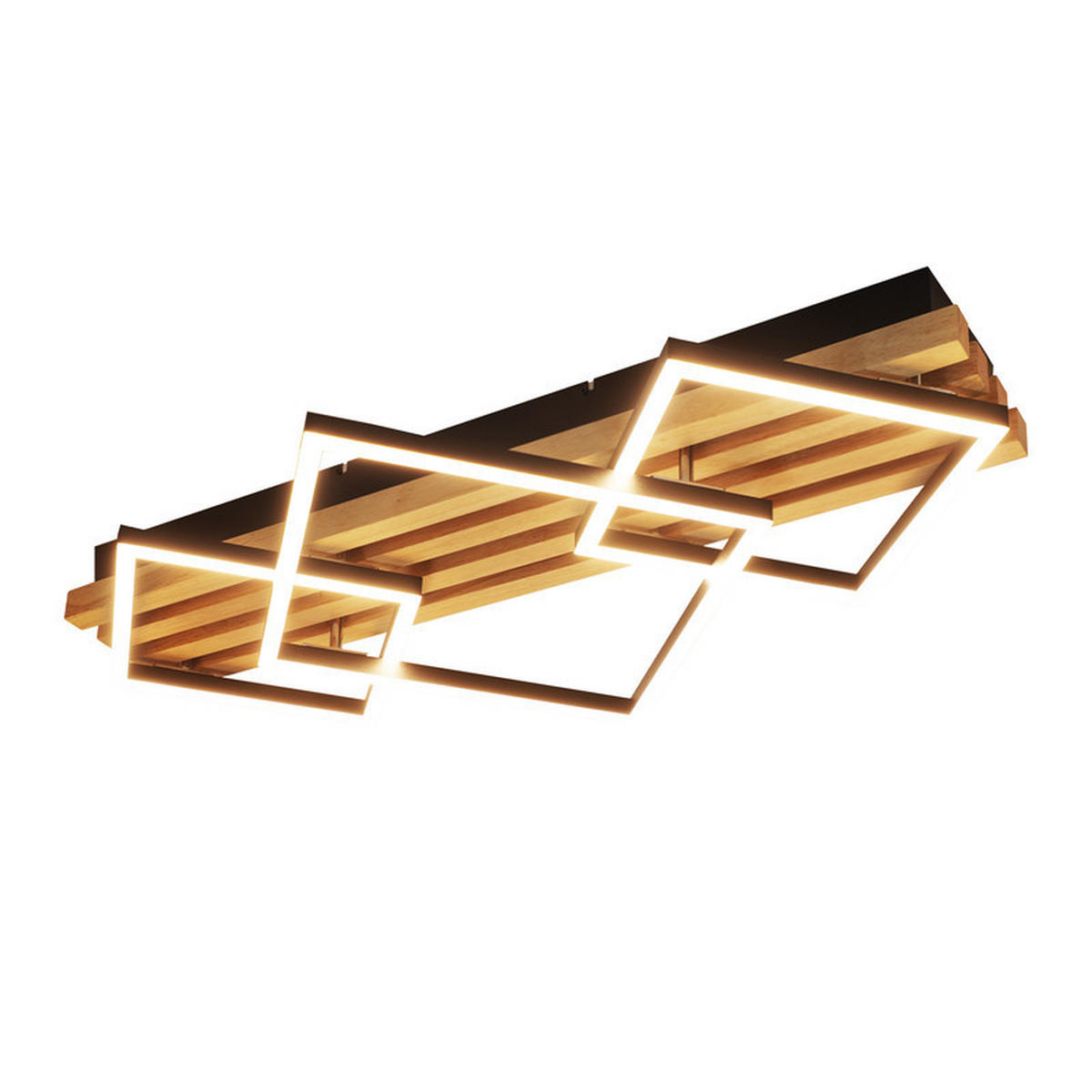 LED-DECKENLEUCHTE Elisabeth II 8.8/71.6/41.6cm - Eschefarben, Holz (8.8/71.6/41.6cm) - Nettlife
