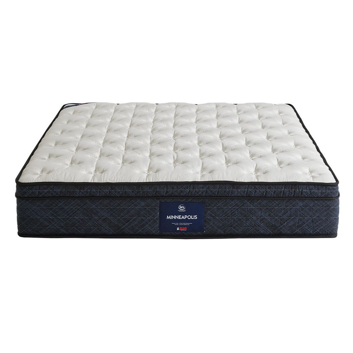 HYBRIDMATRATZE Minneapolis - Weiß, Textil (180/200cm) - Mr Mattress
