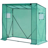 FOLIENGEWÄCHSHAUS 130 g/m², PE halbtransparente Tomatengewächshaus - Grün, Textil/Metall (200/146/77cm) - Woltu