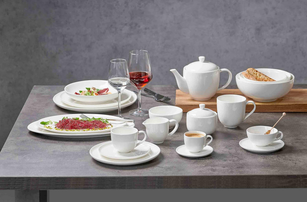SERVIERSCHALEN Skagen weiß ø 20 cm 2er Set - Weiß, Keramik (20cm) - Ritzenhoff Breker