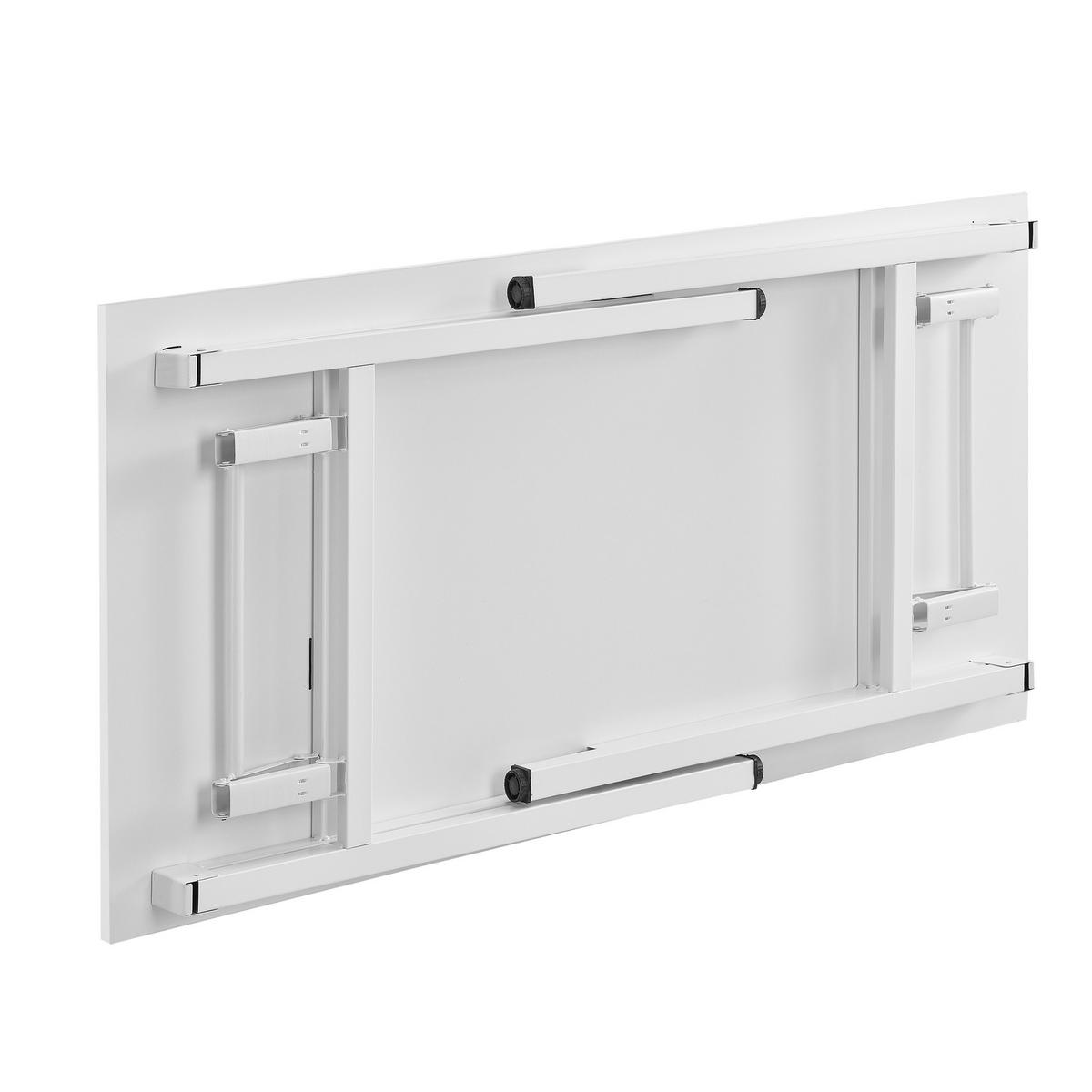 KLAPPTISCH - Weiß, Holzwerkstoff/Metall (120/76.4/60cm) - [neu.haus]