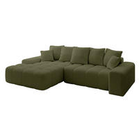 ECKSOFA Ottomane Links ENSI-L - 267x164x88 cm Olivgrün - Olivgrün, Holzwerkstoff/Kunststoff (267/164cm) - ALTDECOR