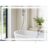 BADSPIEGEL Graz 60x80 Bluetooth 80x3,5x60cm Glas Klarglas Badezimmerspiegel - Klar, Glas (80/60/3.5cm) - DELUKE