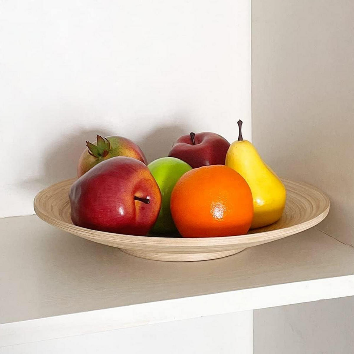KÜNSTLICHE Obstpackung 6-teiliges Set - Multicolor, Kunststoff (10cm)