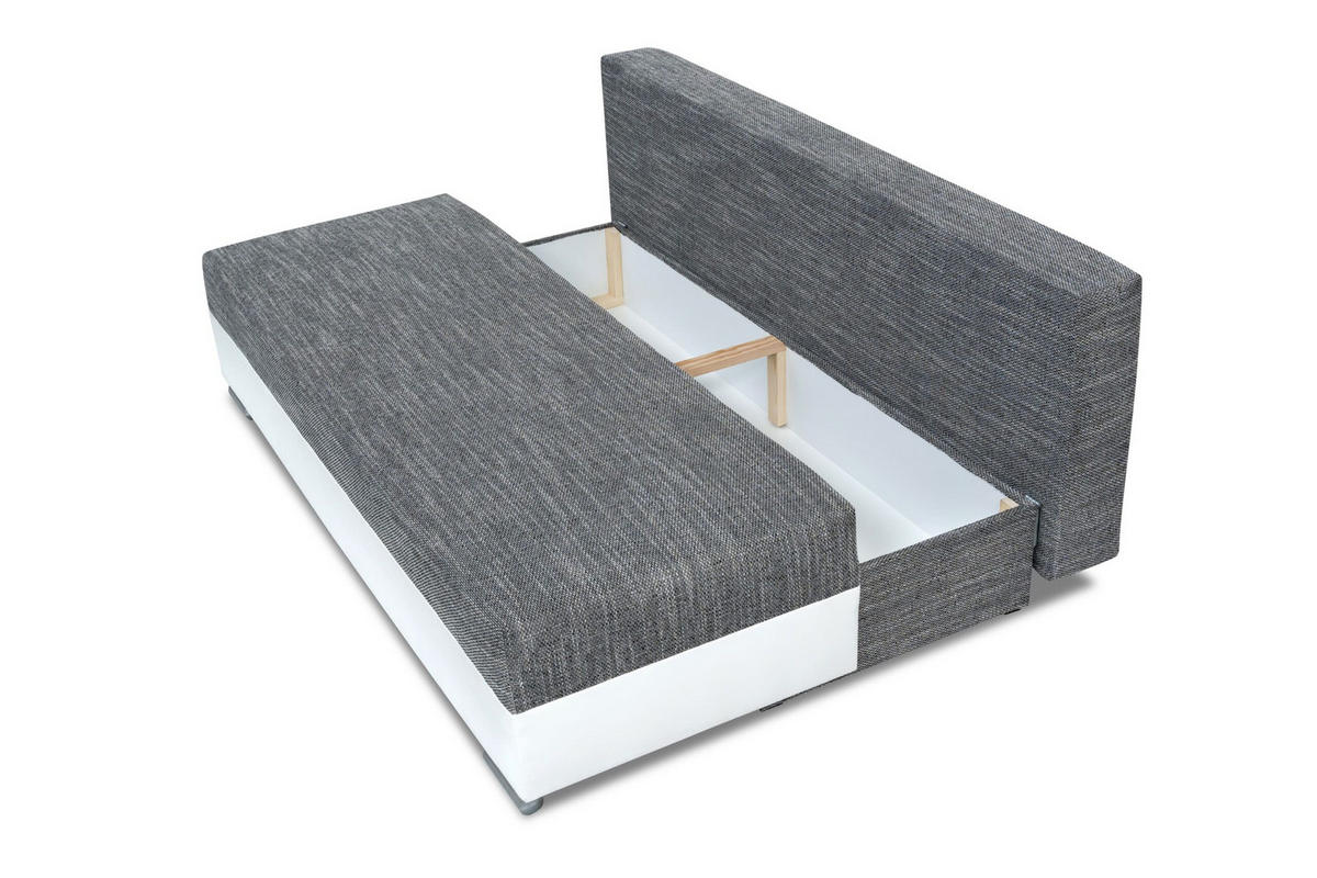 SCHLAFSOFA Atlanta - Schwarz - Schwarz, Holz (200/90/96cm) - Möblo
