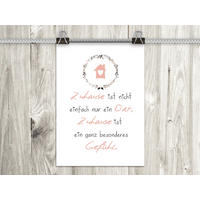POSTER DIN A4 21x29,7 cm Zuhause Spruch Skandi - Beige, Papier (21/29.7/2cm) - artissimo