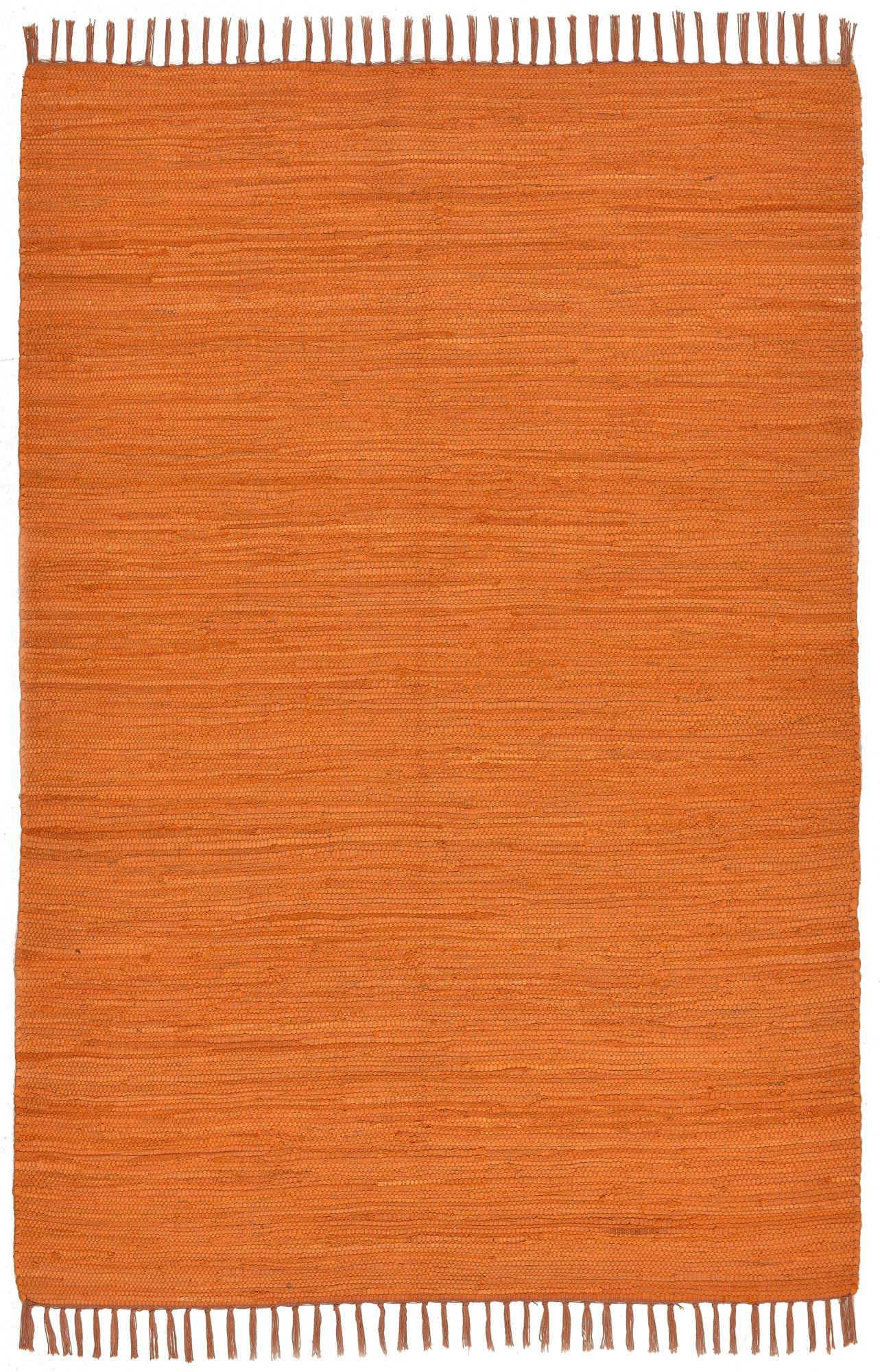 Rug and Roll Fleckerlteppich Terracotta 40x60 cm