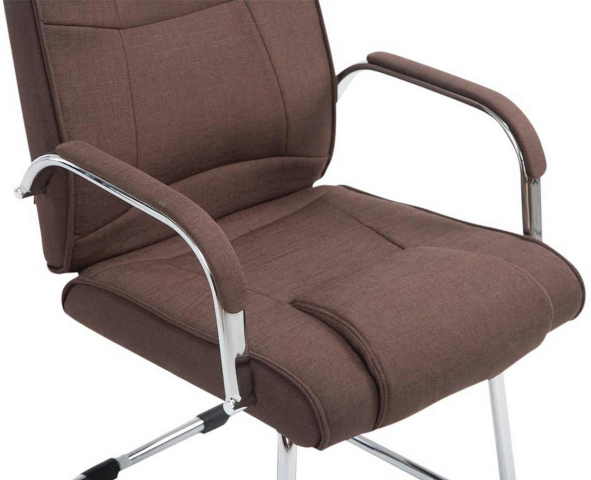SCHWINGSTUHL 2er Set Stoff braun - Braun, Textil/Metall (60/104/67cm) - CLP
