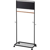 KINDERGARDEROBE Tower 5176 Schwarz, 140 x 68,5 x 33 cm - Schwarz, Holz/Metall (68.5/140/33cm) - Yamazaki