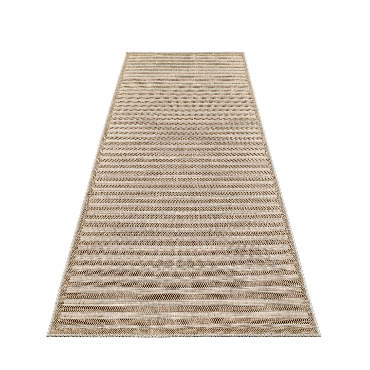 OUTDOOR-TEPPICH 102 Braun Wetterfest 80x250 cm - Braun, Textil (80/250cm) - carpet city