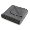 FLEECEDECKE eco-line dunkelgrau meliert 140/190 cm Ketteleinfassung Anti-Pilling - Dunkelgrau, Textil (140/190cm) - wometo