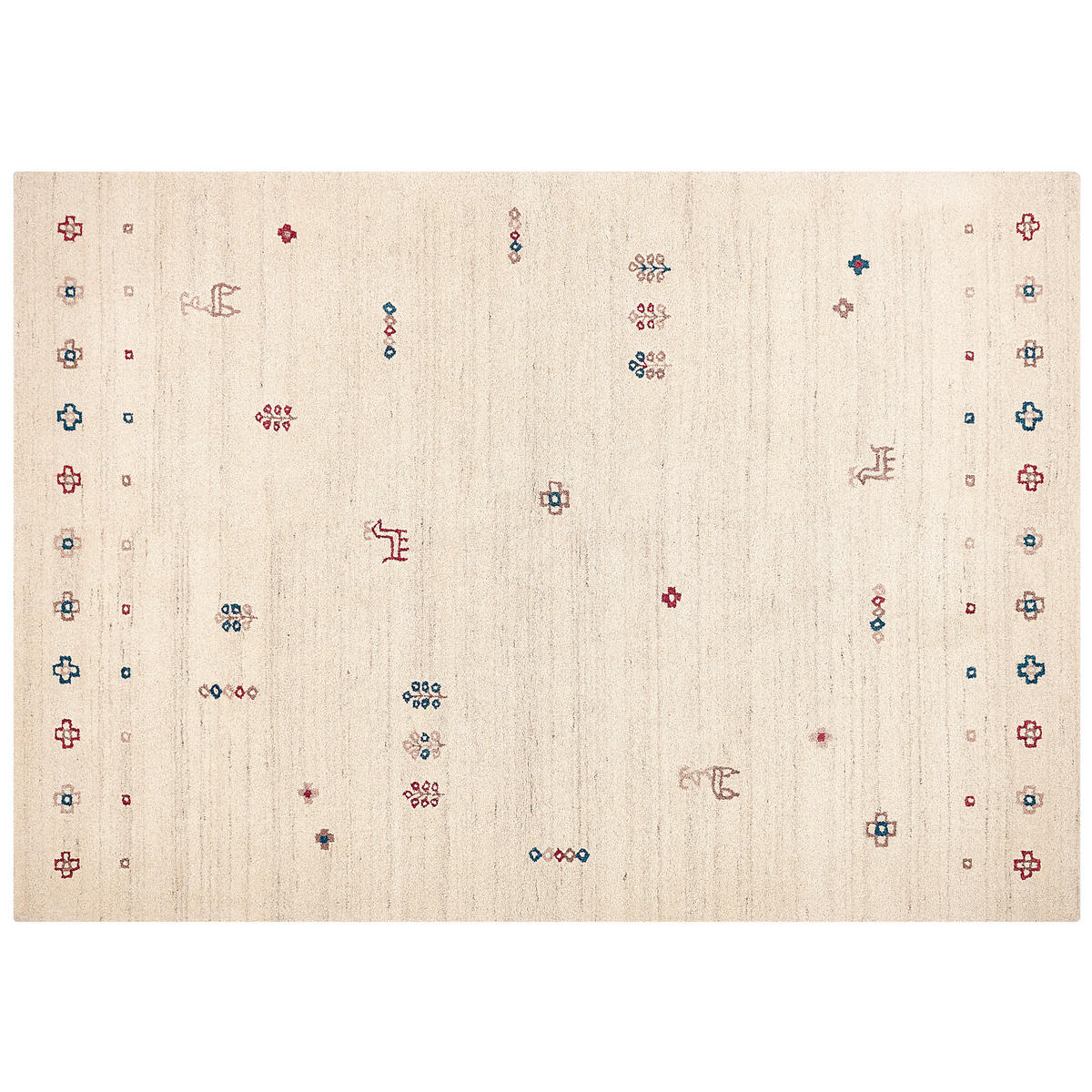TEPPICH geflochten Suluca 300/200 cm - Beige, Textil (200/300cm) - Beliani