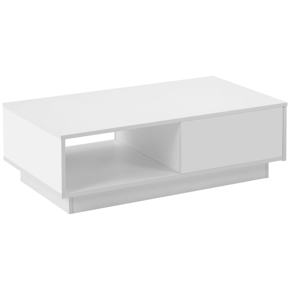 COUCHTISCH Weiß 95/55/32 cm - Weiß, Holzwerkstoff (95/55/32cm) - Urban Meuble