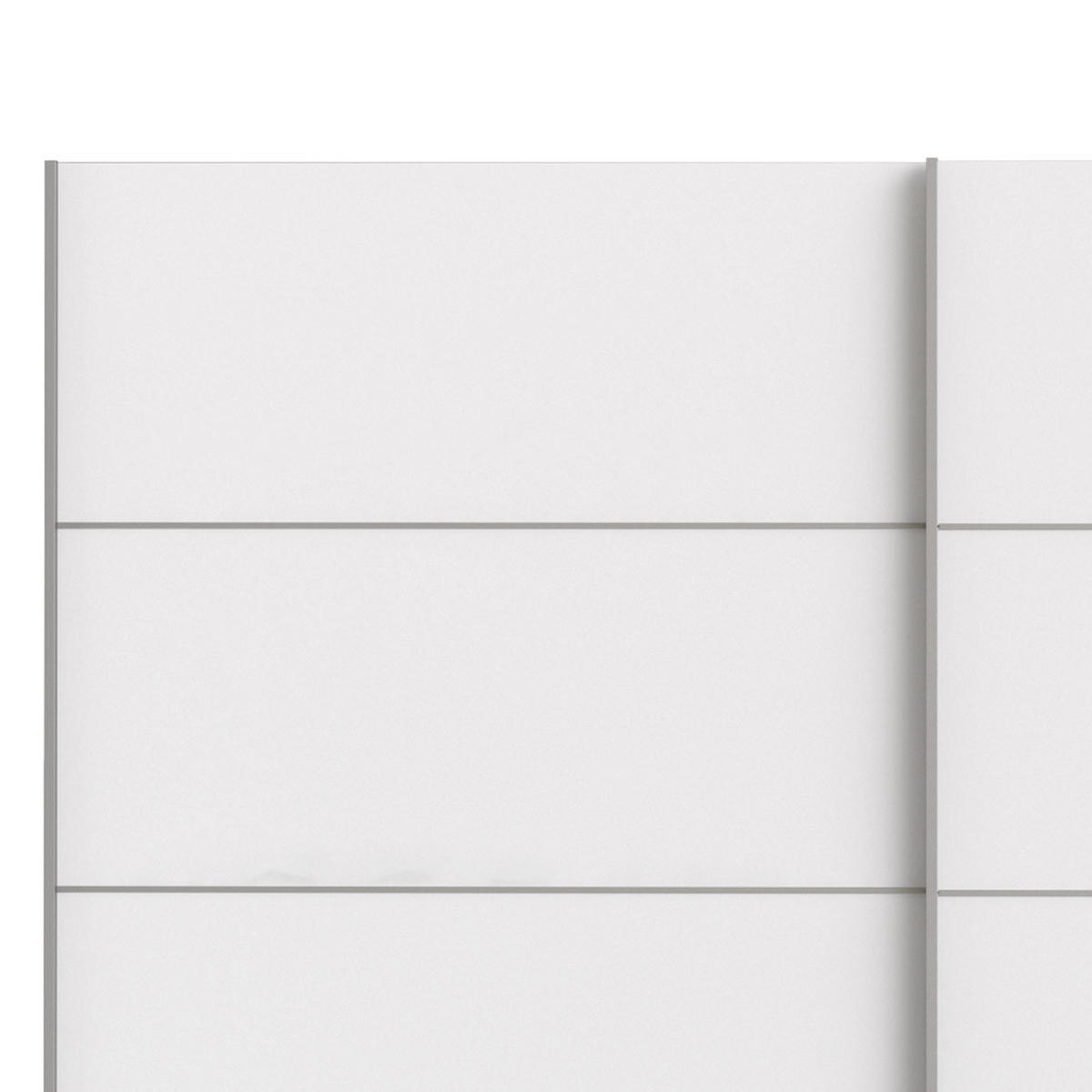SCHWEBETÜRENSCHRANK weiß - Weiß, Holzwerkstoff (243/202/64cm) - ebuy24