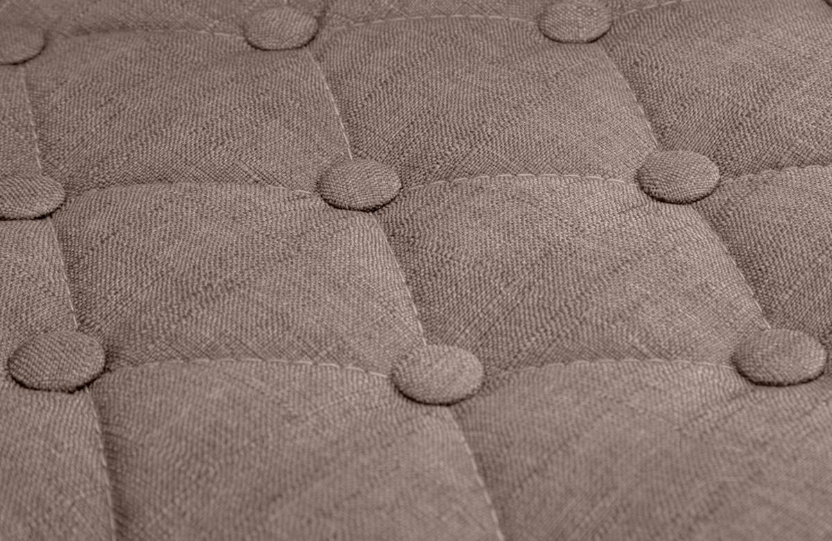 BARHOCKER 2er Set Stoff taupe - Taupe/Chromfarben, Textil/Metall (62/103/55cm) - CLP