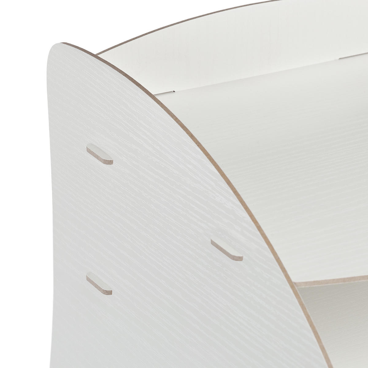 DOKUMENTENABLAGE - Weiß, Holzwerkstoff (25.5/27/34.5cm) - Relaxdays