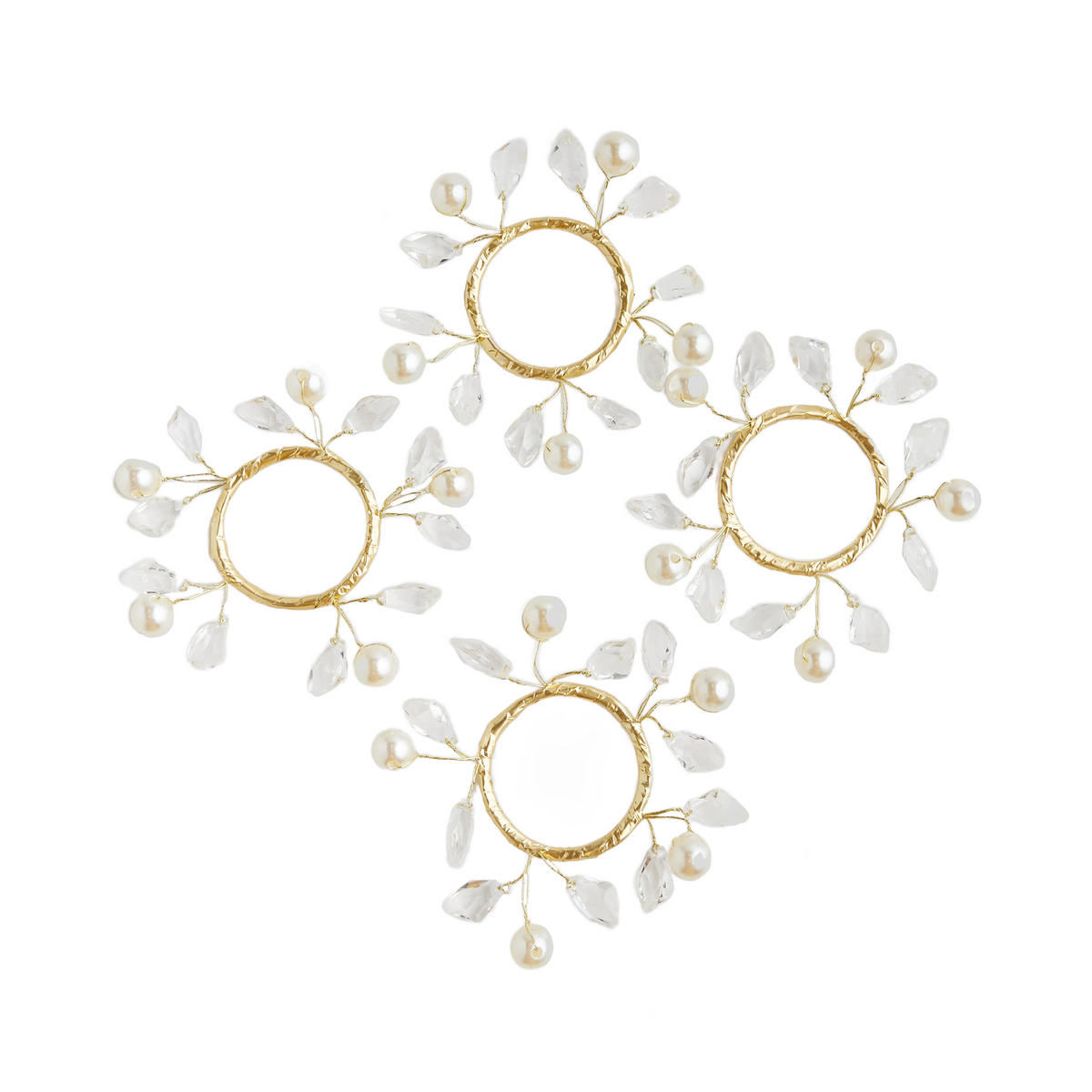 WEIHNACHTSKRANZ Serviettenring Soele, Ø8cm - Beige, Kunststoff (8/4/8cm) - home&you