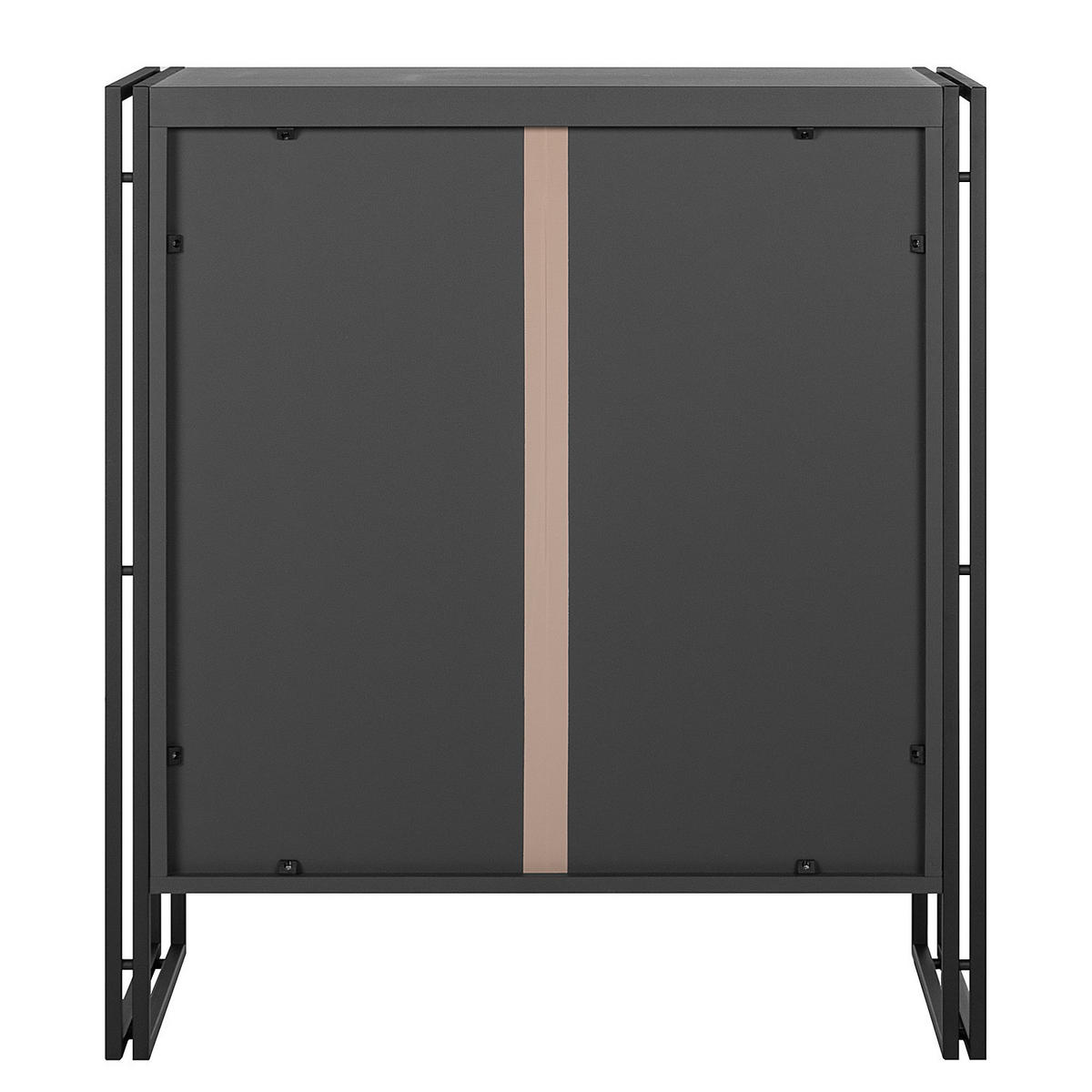 KOMMODE mit 3 Schubladen - Schwarz, Holzwerkstoff (80/90/39cm) - home24