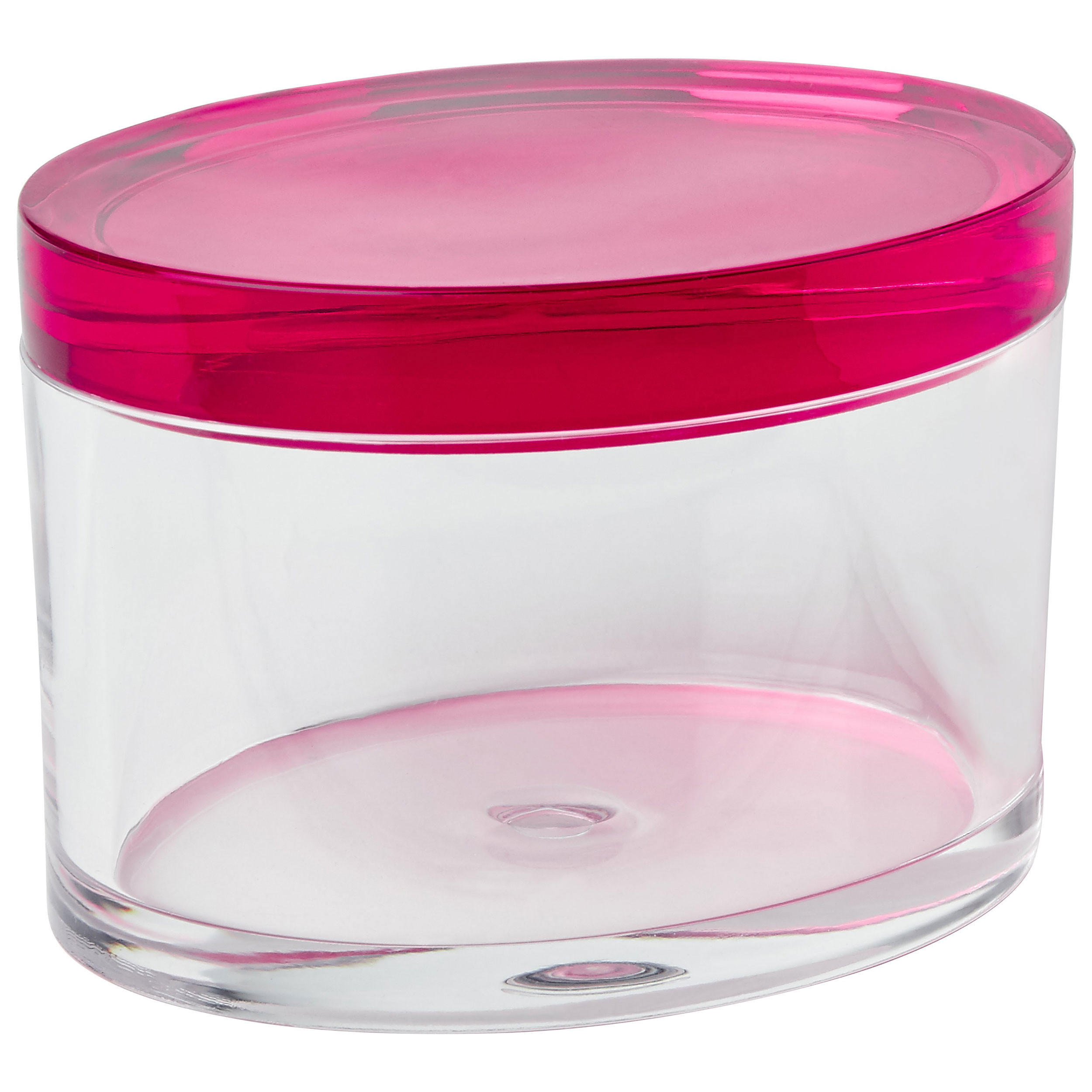 AUFBEWAHRUNGSDOSE Custody oval S, mit Deckel, Dose, Acrylic, Pink - Pink, Kunststoff (9.4/7.7/6.4cm) - Gift Company