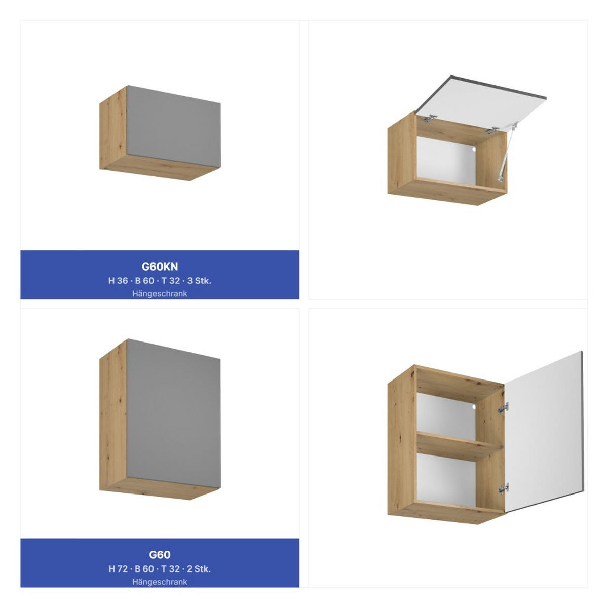 KÜCHENZEILE 300 cm - Langen KL29-M300 - in Beige/Matt - Beige, Holz (300/212/58cm)