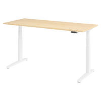 SCHREIBTISCH elektrisch XBHM 80/180/74 cm in Ahornfarben/Weiß - Ahornfarben/Weiß, Holzwerkstoff (80/180/74cm) - bümö
