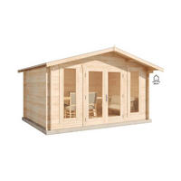 GARTENHAUS Holz Mirko - Naturfarben, Holz (440/245/350cm) - Alpholz