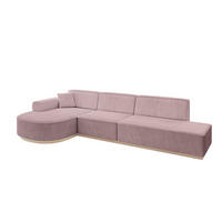ECKSOFA Ottomane Links ARRIO-L2 - 328x171x83 cm Rosa - Rosa, Holzwerkstoff/Textil (328/171cm) - ALTDECOR