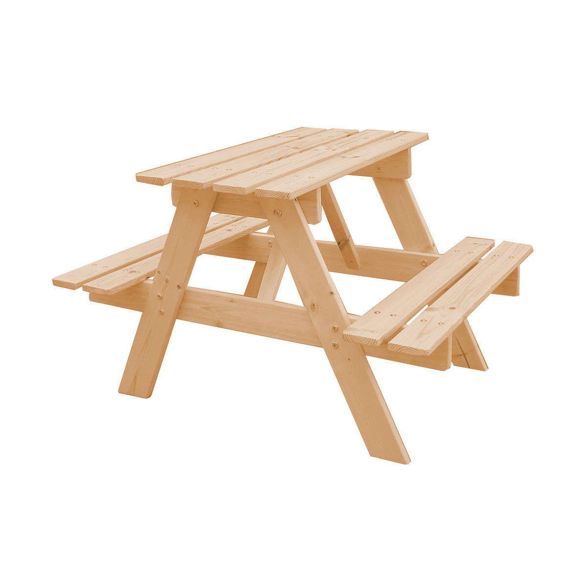 KINDERSITZGARNITUR aus naturholz - H50 x 81 x 60 cm M012-1 - Beige, Holz - Timbela