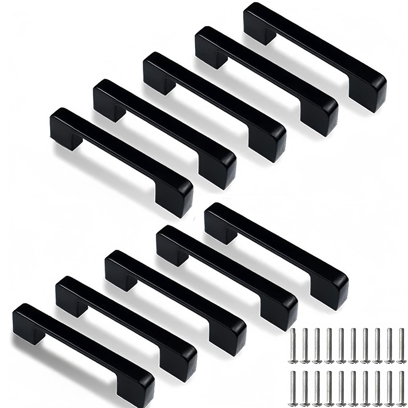 MÖBELGRIFF 10er-Set 96 mm - Schwarz, Metall (1.1/3.3/1.02cm)